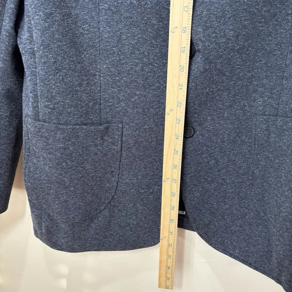 Artefact Mens Unstructured Knit Blazer XL Sportcoat Navy Blue Preppy Corporate